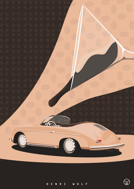 Espresso and Curves - Coffee Car Art Print
