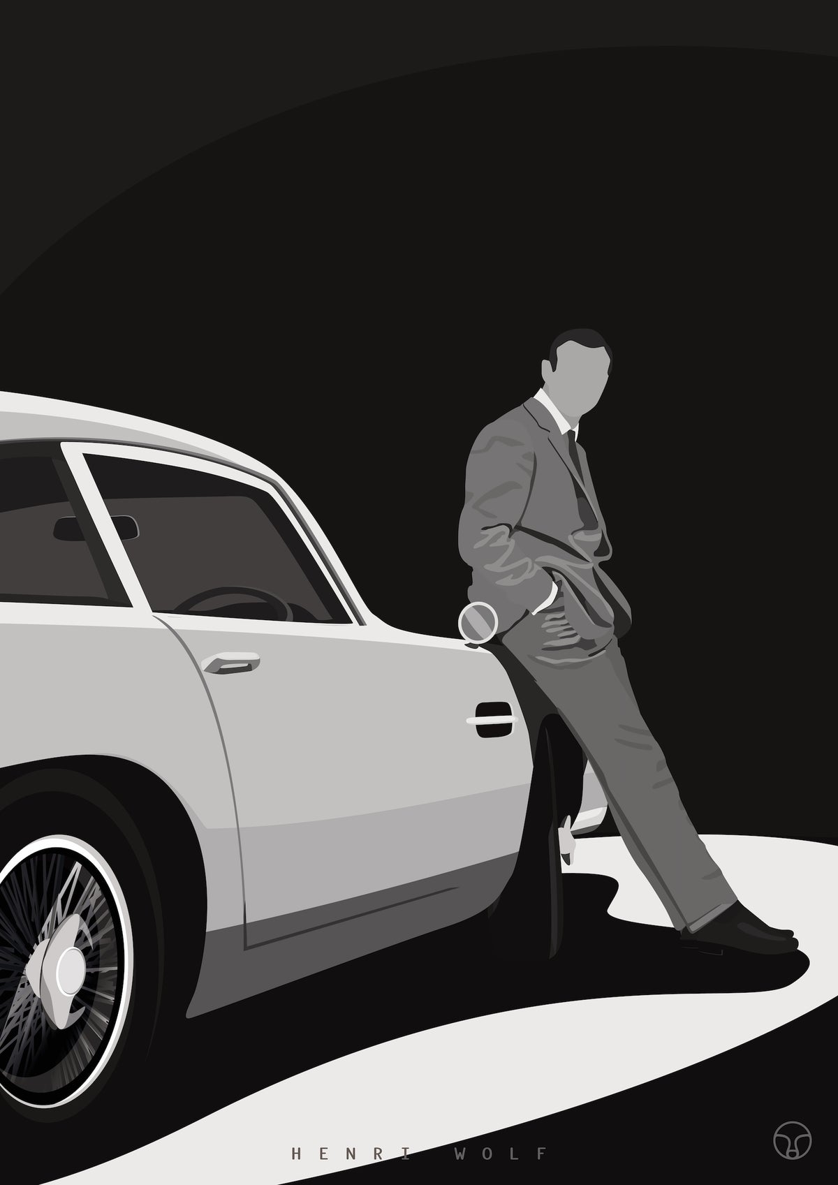 Aston Martin - James Bond Art Print