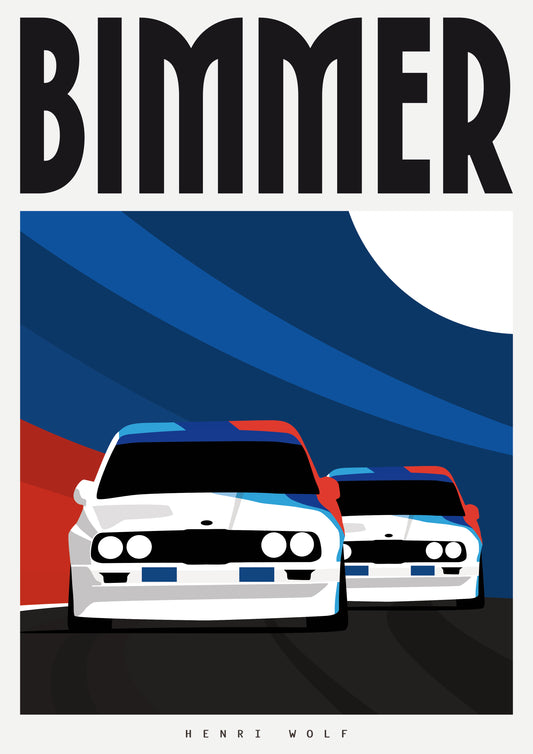 Bimmer - BMW E30 Limited Edition Print by Henri Wolf