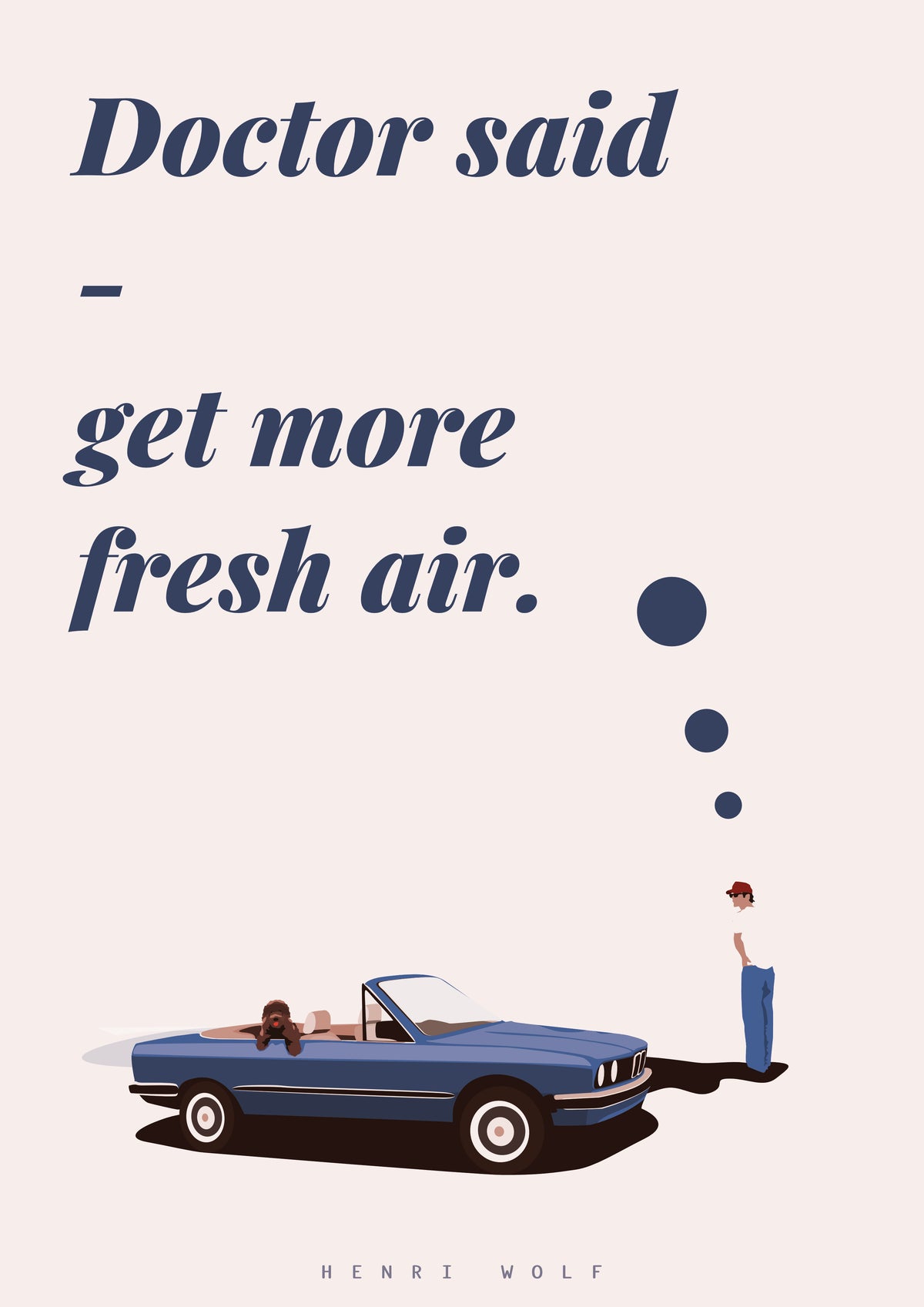 Doctor Said - BMW E30 Cabriolet Print