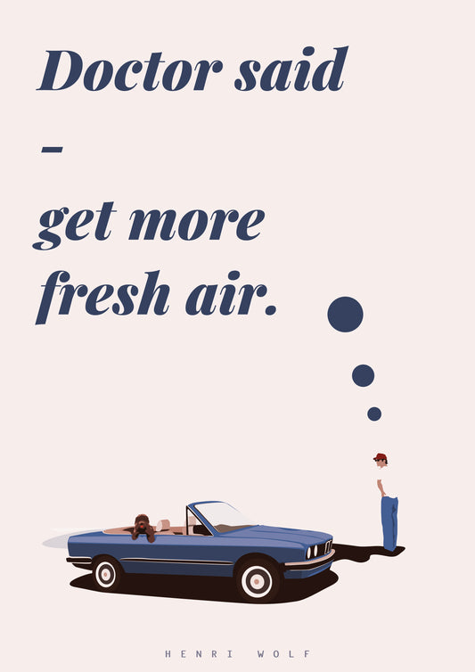 Doctor Said - BMW E30 Cabriolet Limited Edition Print by Henri Wolf