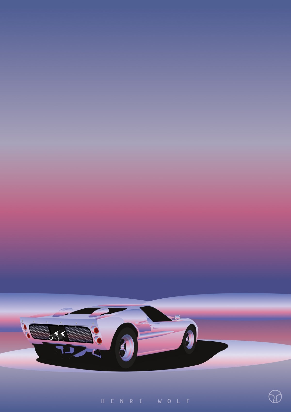 GT40 Groove - Ford GT40 Art Print