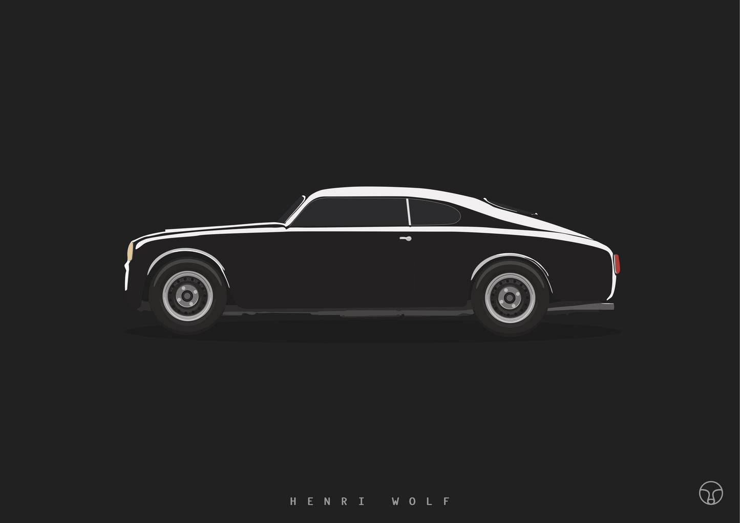 Lancia Aurelia Outlaw - Classic Car Art Print