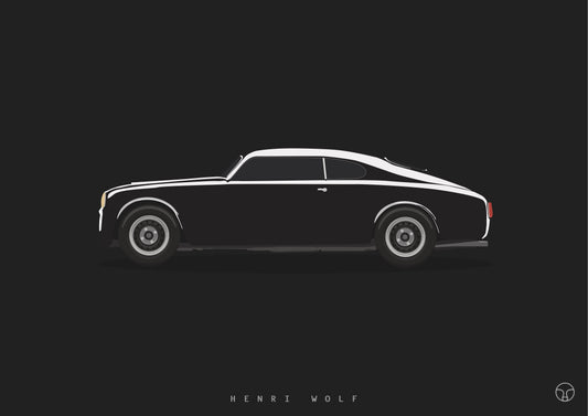 Lancia Aurelia Outlaw - Classic Car Art Print