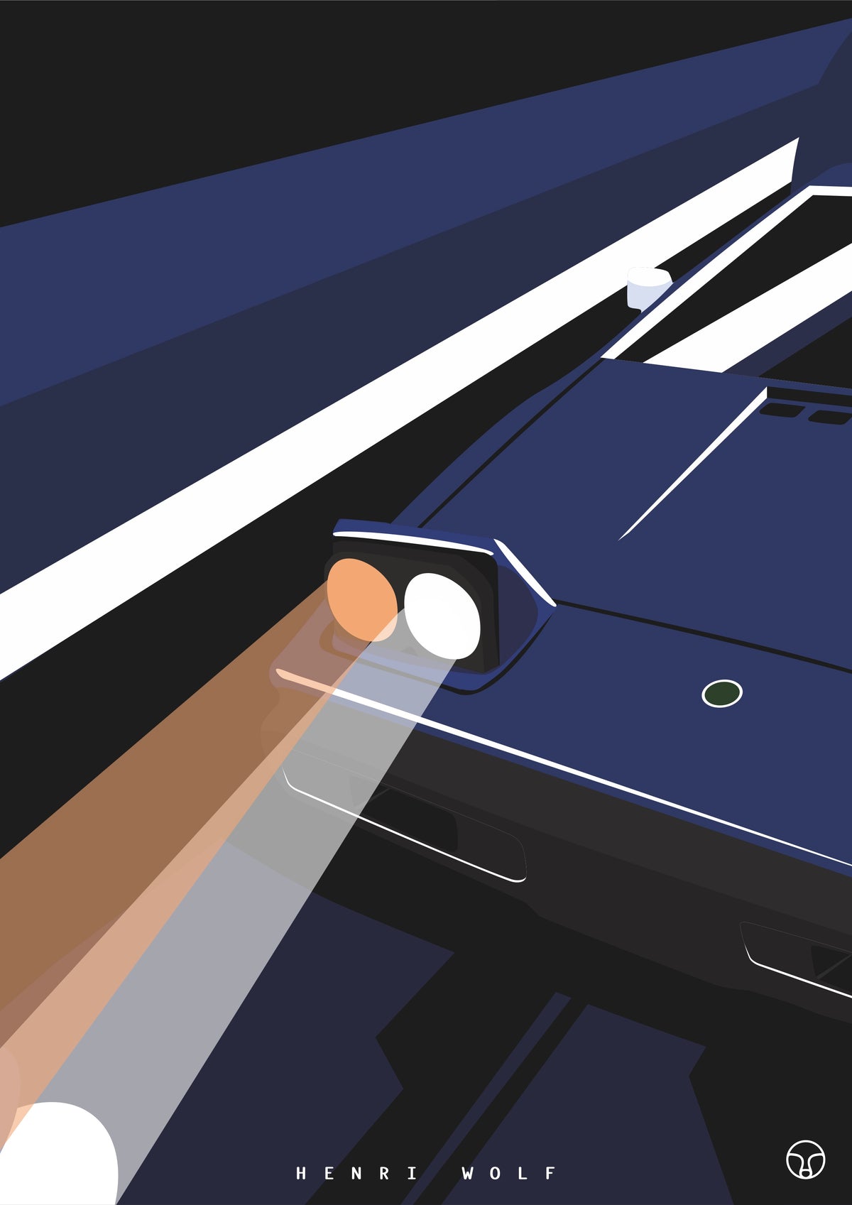 Lotus Esprit Midnight Lines
