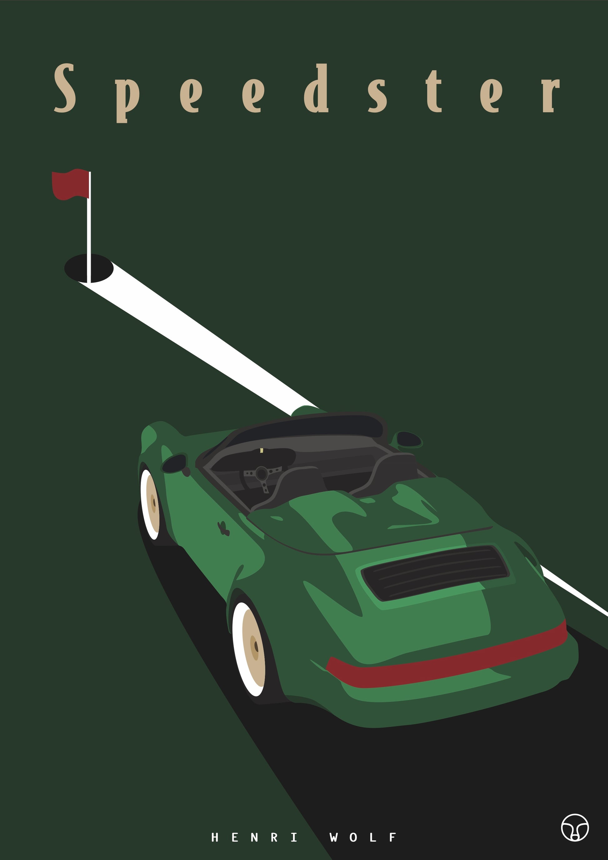 Porsche 964 Speedster - Automotive Art Print