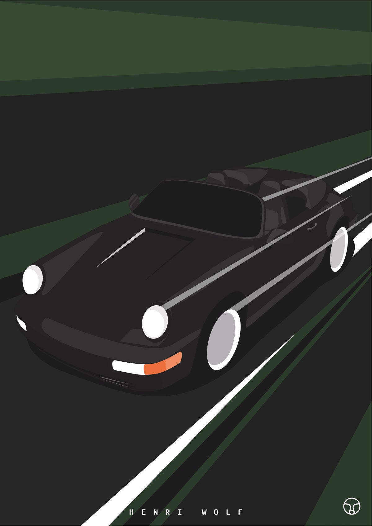 Porsche 964 Speedster Green